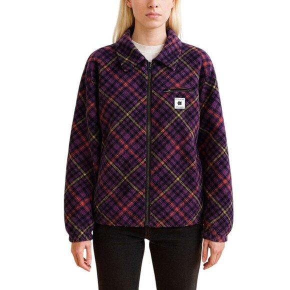 Teddy Fresh Fleece Plaid Zip Up Jacket - Picture 1 of 15
